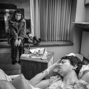 Kayla and I visiting Justin at the hospital two days after he was hit by a car; Green Bay, WI 2015; © 2015 Jason Houge, All Rights Reserved; JH_Reconciliation_03