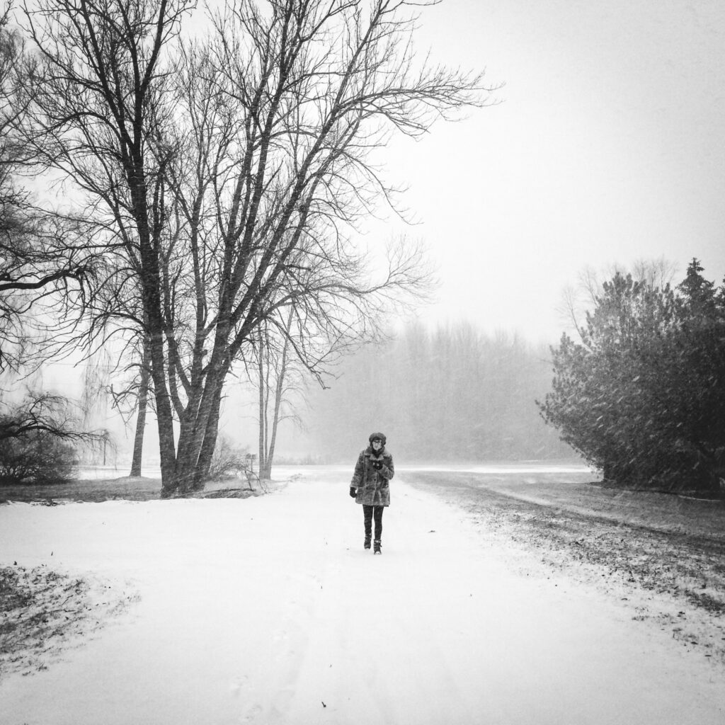 Crossroads during the first blizzard of the winter; New Franken, WI 2015; © 2015 Jason Houge, All Rights Reserved; JH_Reconciliation_21