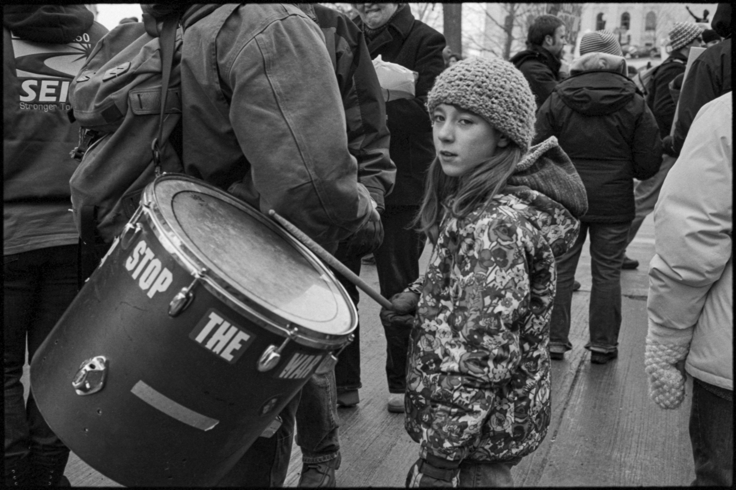 Wisconsin Workers Rights Protest; Madison, WI 2011 (Children of Solidarity); © 2020 Jason Houge, All Rights Reserved; VoTP_019