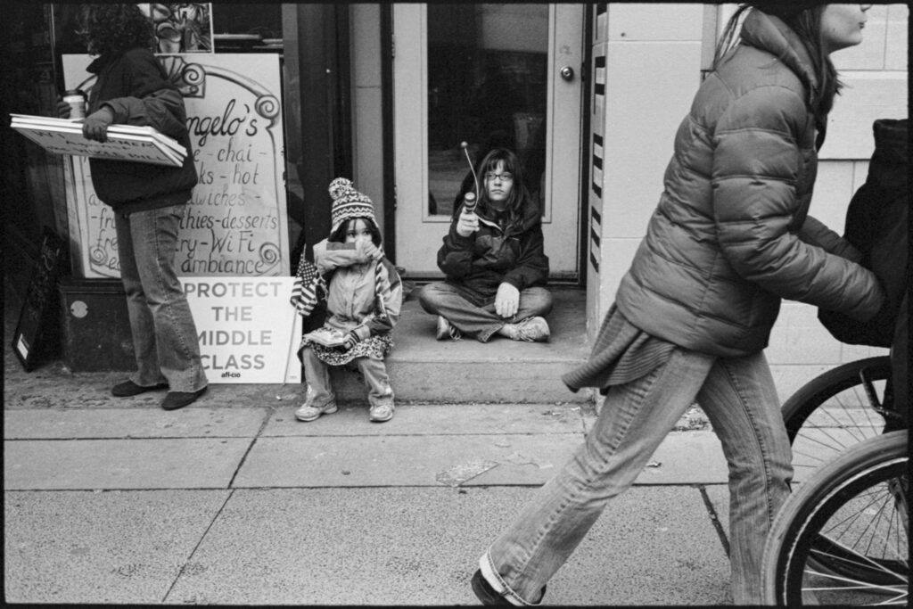 Wisconsin Workers Rights Protest; Madison, WI 2011 (Children of Solidarity); © 2020 Jason Houge, All Rights Reserved; VoTP_020