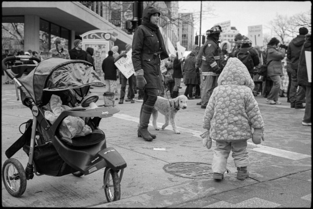 Wisconsin Workers Rights Protest; Madison, WI 2011 (Children of Solidarity); © 2020 Jason Houge, All Rights Reserved; VoTP_028